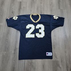 Vintage Champion Notre Dame Fighting Irish #23 Football Jersey Mens Size 44 Large