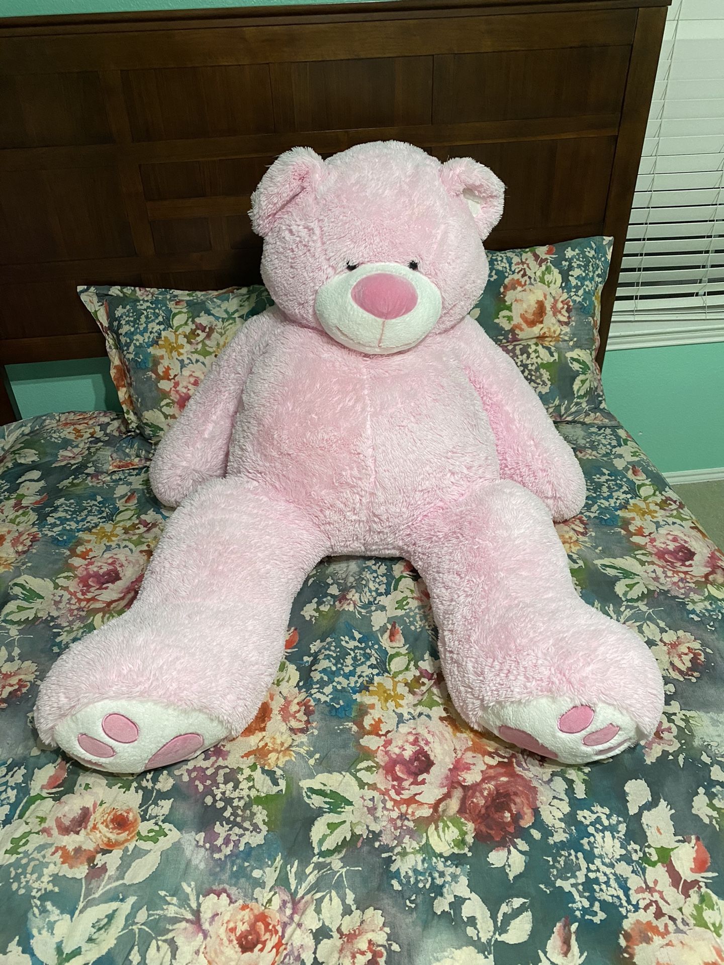 Oversized Pink Teddy Bear