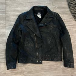 Versace Biker Leather Jacket Men’s Large Motorcycle Honda Harley 