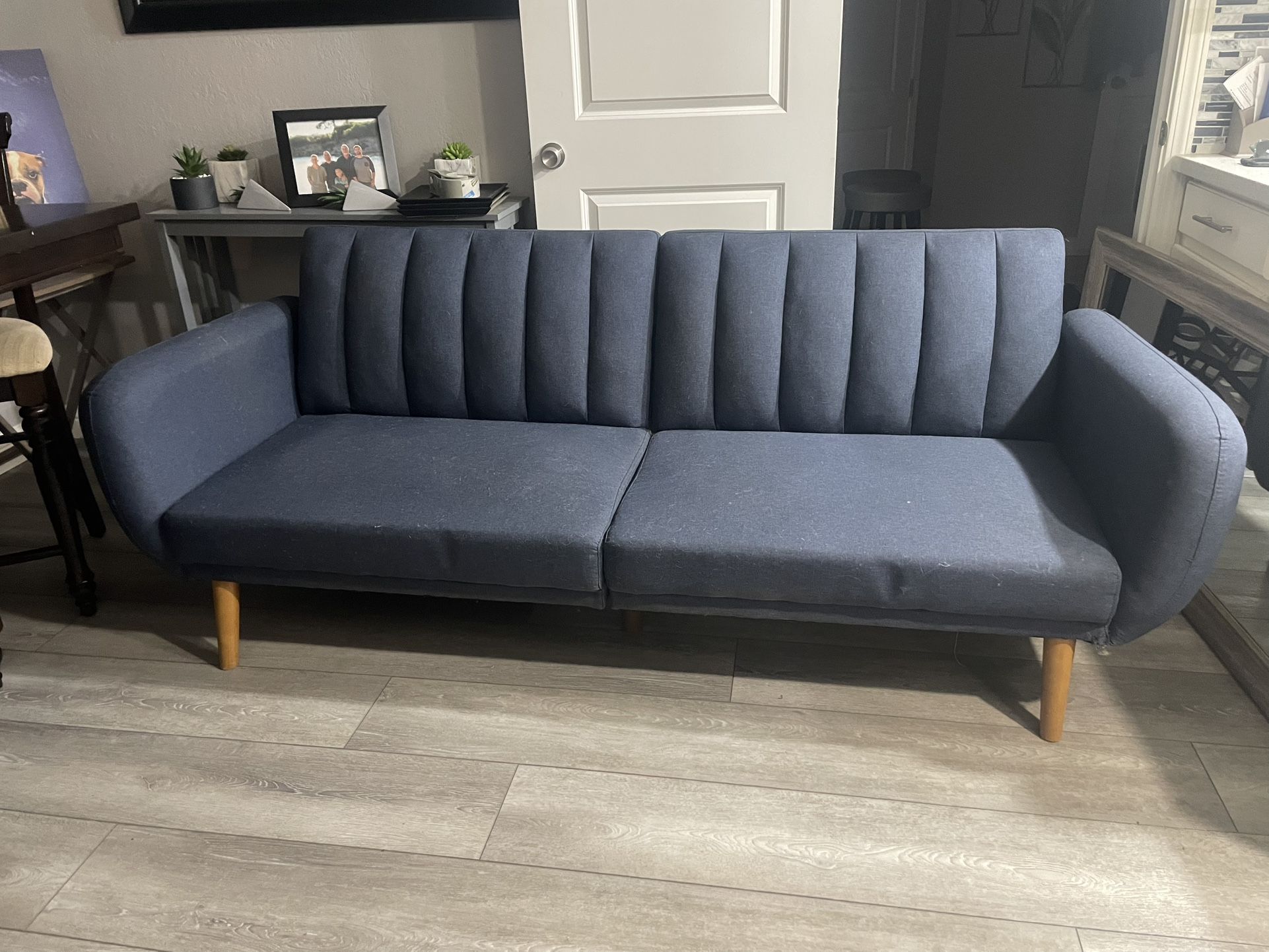Blue Couch/ Futon $199