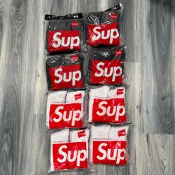 Supreme x Hanes Crew Socks Bundle
