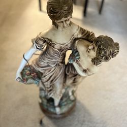 Sisters Lamp Bronze Statue 