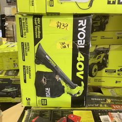RYOBI 40V Vac Attack Cordless Battery Leaf Vacuum/Mulcher (Tool Only)