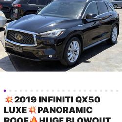 2019 Infiniti QX50 Luxe Luxe 4dr Crossover Price $14,500 Mileage 85,728
