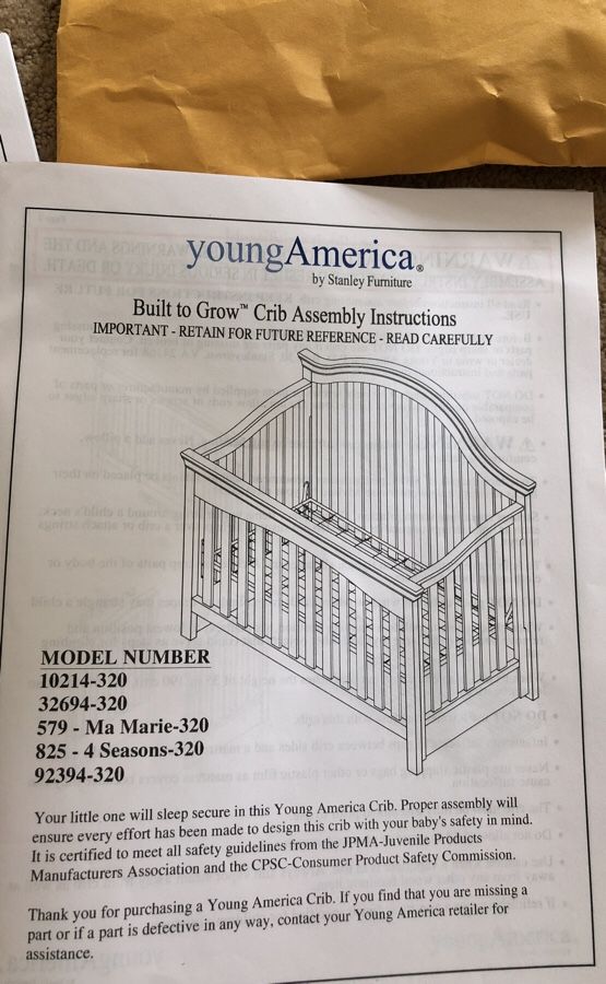 Stanley top furniture crib