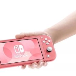 Nintendo switch lite-coral pink 