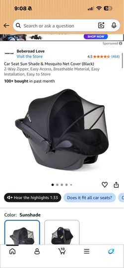 CARSEAT COVER ZIP UP