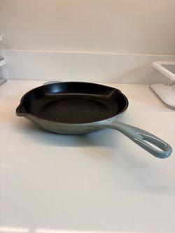 22 cm Le Creuset Enameled Cast Iron Skillet Blue