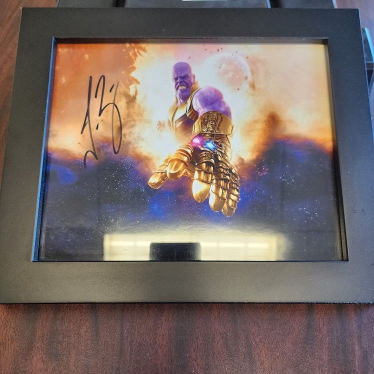 THANOS Josh BROLIN AUTOGRAPHED FRAME