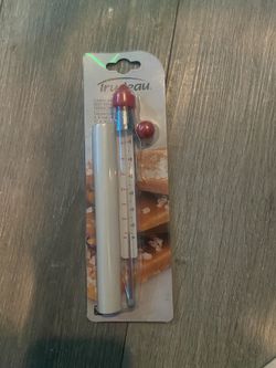 Red Candy & Deep-Fry Thermometer with Protective Case