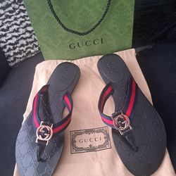 Gucci Sandals - Red Navy 