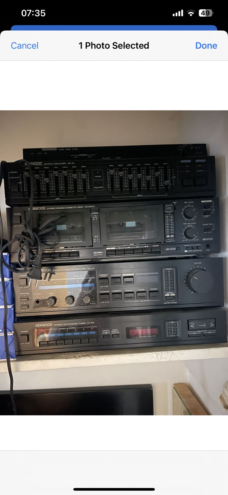 Old But Working Kenwood Stereo Set