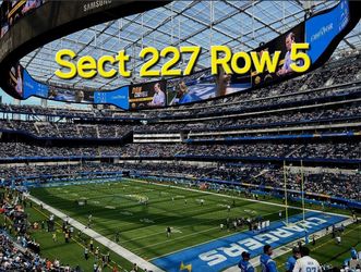 Chargers (Section 227 Row 5)