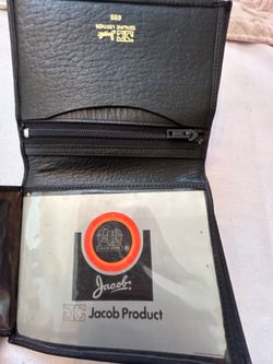 Black leather wallet