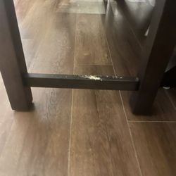 Leather Sofa And Table And Chairs 