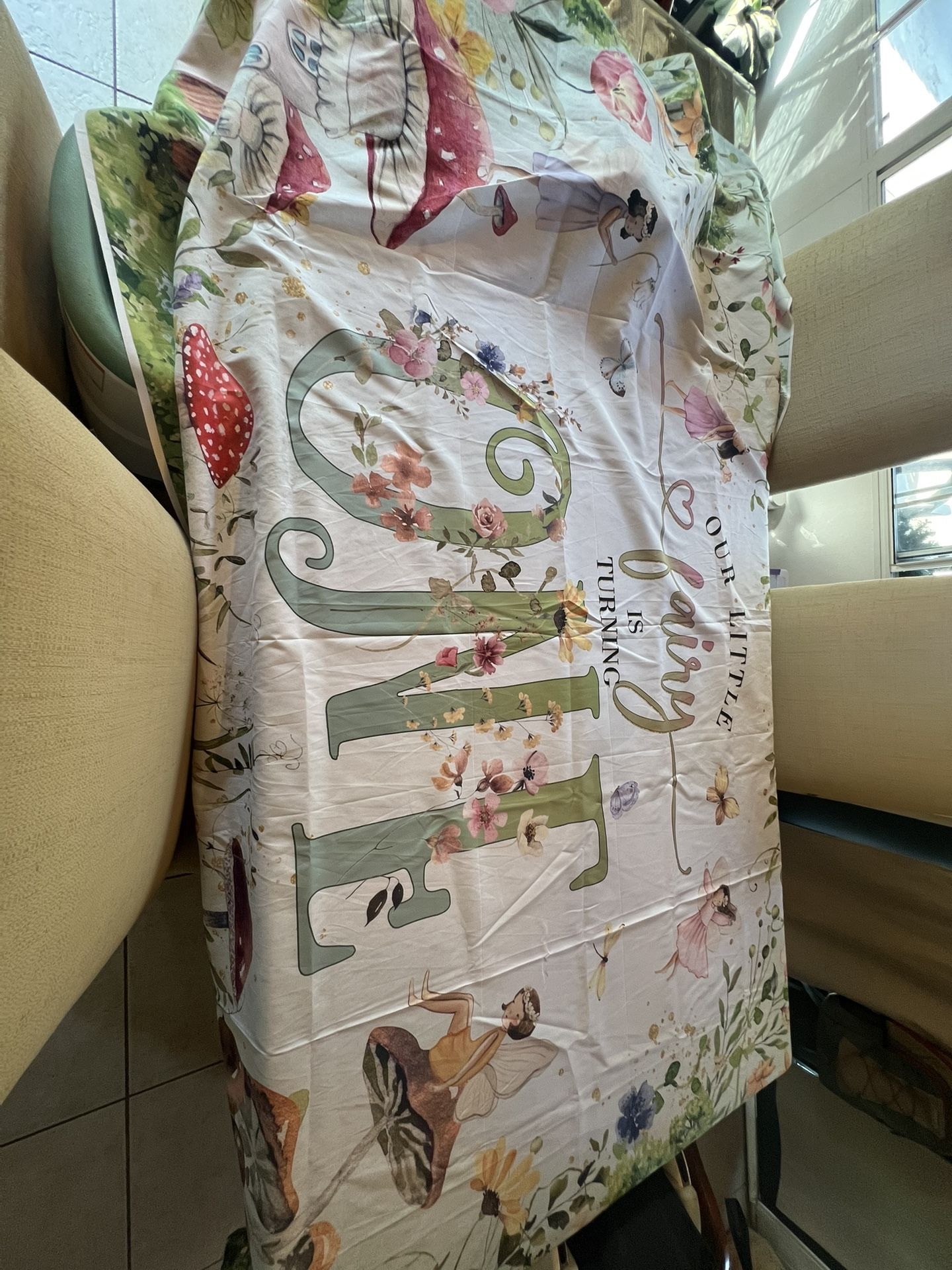 Fairy First Birthday Banner