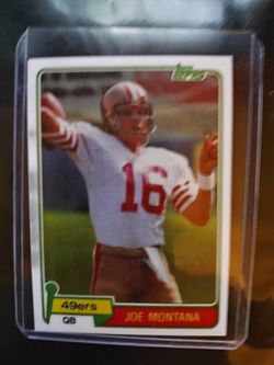 1981 Topps Joe Montana Rookie Card