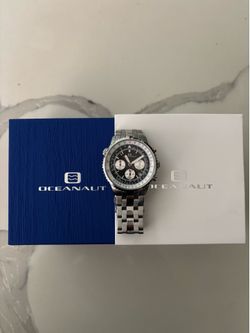 Men’s watch - Oceanaut chronograph. Quartz movement, scratch resistant, H2O proof. Beautiful - size 46mm