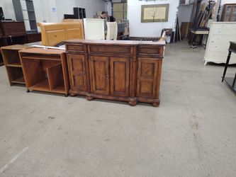 Dark Wood buffet w/ 3 drawers 4 doors