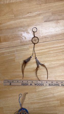 Dream Catcher Keychain with Feathers