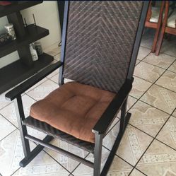 Wood & Wicker Rocking chair 