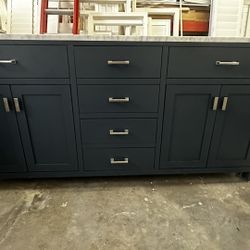 Double Sink Bathroom / Restroom Vanity Cabinet 