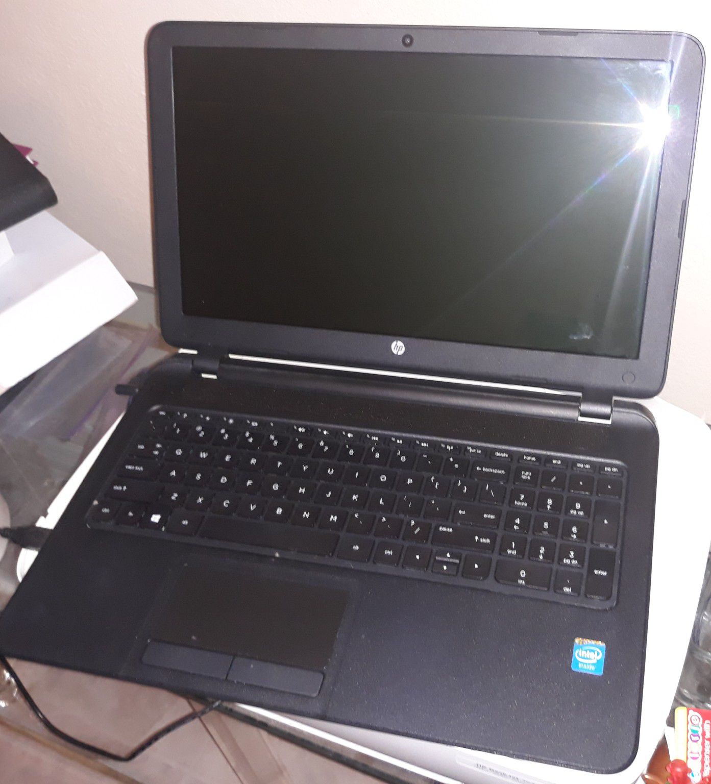 Hp touchscreen laptop and hp printer