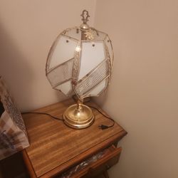Touch Sensored Vintage Gold Lamp (Bulbs Included)