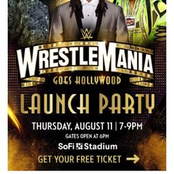 Wrestlemania launch party