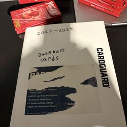 Baseball card holders and cards