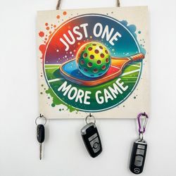 Custom Made Pickleball Artwork Key Holder 