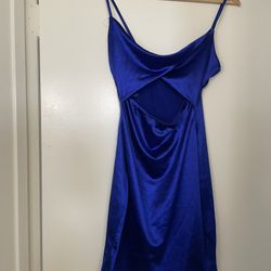 Navy Blue Silk dress
