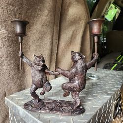 Dancing Bears candle holder