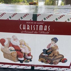 Christmas Around The World, House Of Lloyd Figurine. A Chat With Santa.
