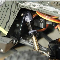 INJORA 51mm Shocks-Long Travel Threaded Double Barrel Damper for Axial AX24 SCX24 Upgrade 1/24 RC Crawler