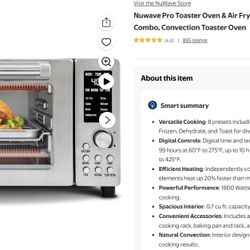 Nuwave Pro Toaster Oven & Air Fryer