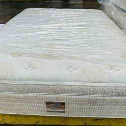 Queen Pillowtop Mattress And Boxspring 