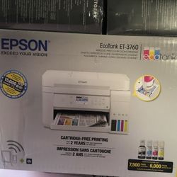 #96 Epson EcoTank ET-3760 Wireless Color All-in-One Cartridge-Free Supertank Printer