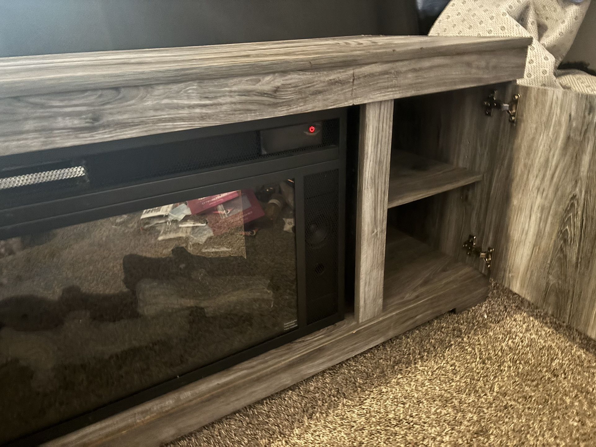 65 INCH ELECTRICAL FIREPLACE ENTERTAINMENT CENTER