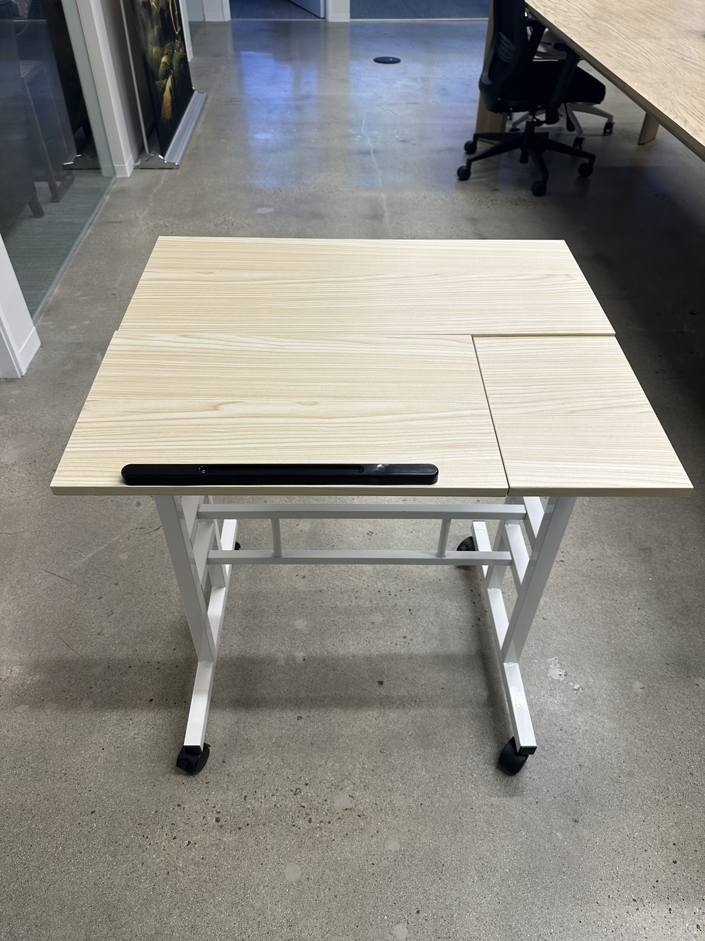 Linco Height Adjustable Standing Desk Wayfair