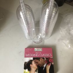 Wedding Album And Disposable Toasting Cups 