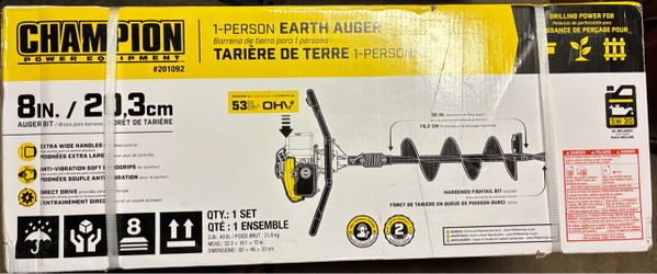 Champion hole auger  4 stroke gas