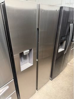 Samsung side by side counter depth stainless steel open box
