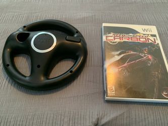 Need for Speed Carbon + Official Wii Steering Wheel
