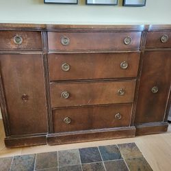 Antique Wood Buffet 