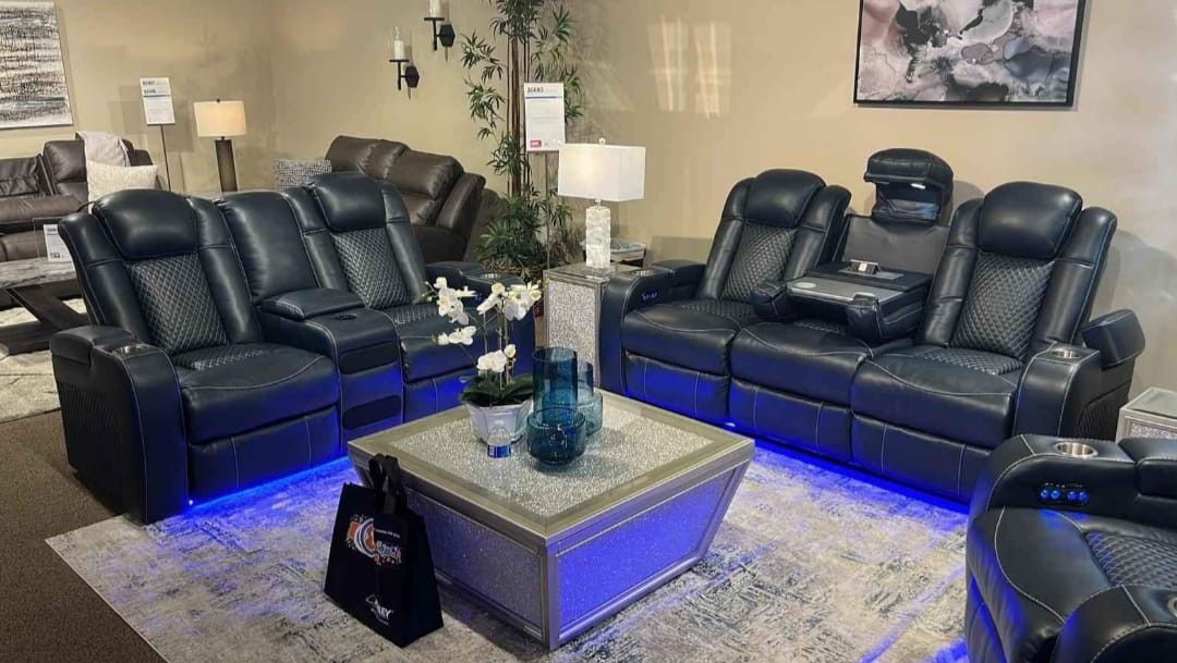 BoyingtonPower Reclining Sofa and Loveseat
