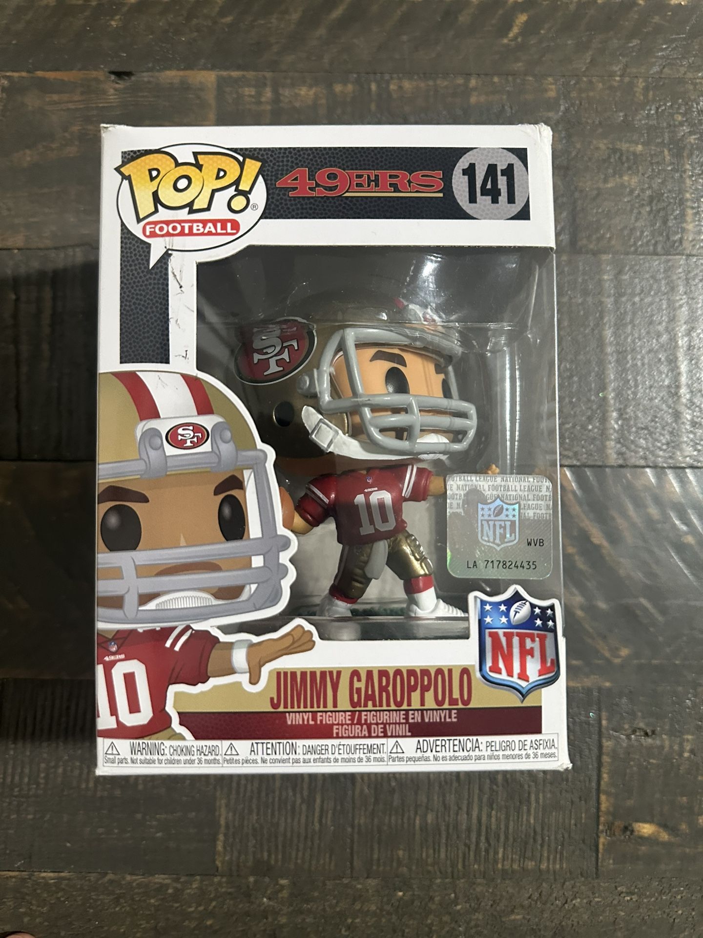 Funko Pop NFL Football Jimmy Garoppolo 141 San Fransisco 49ers 
