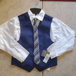 New 3pc Dress Shirt. Size 8 Regular
