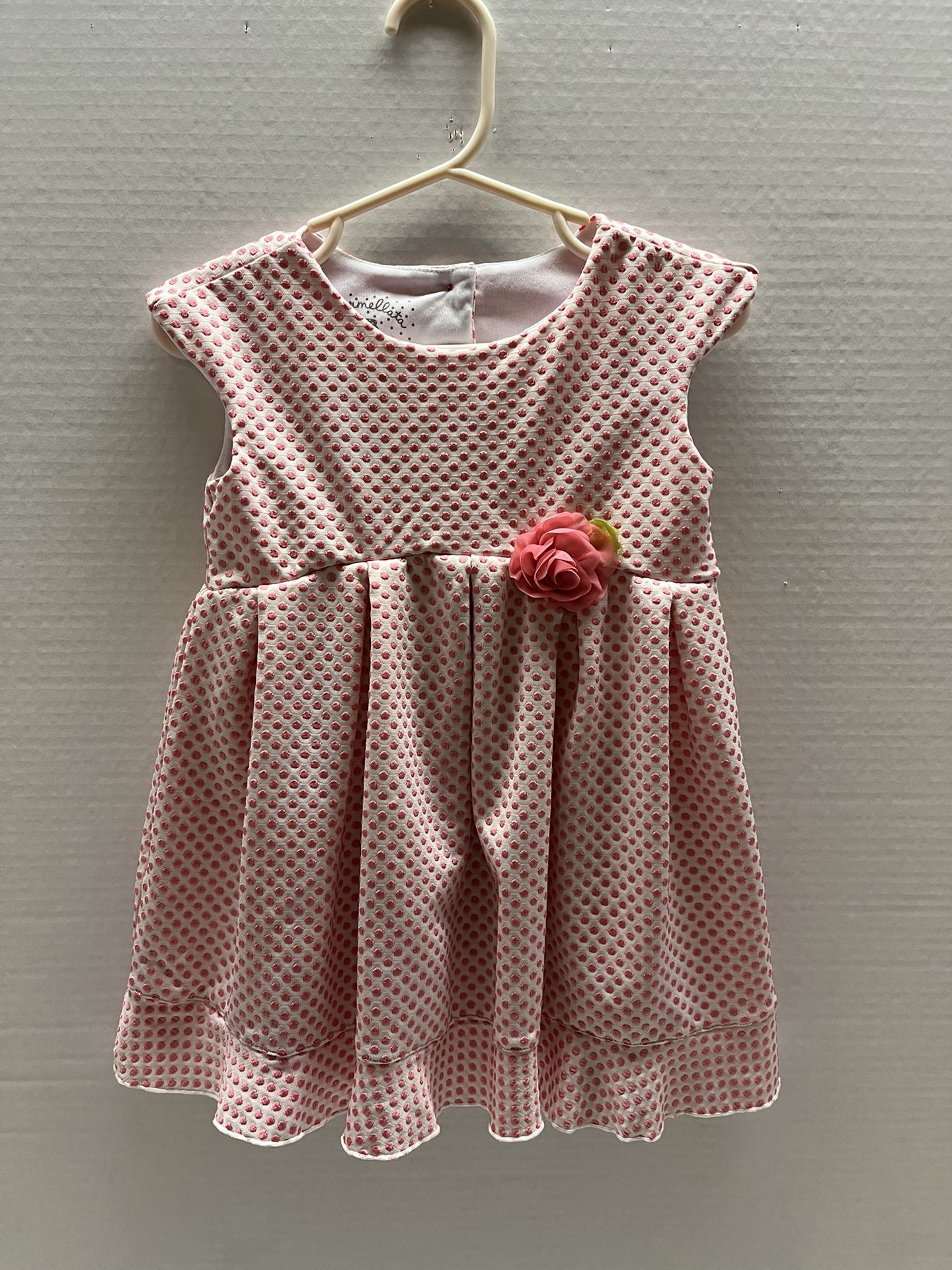 Marmellata Infant Pink Polka Dot Dress