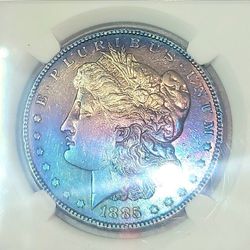 1885-P Morgan Silver Dollar MS65
